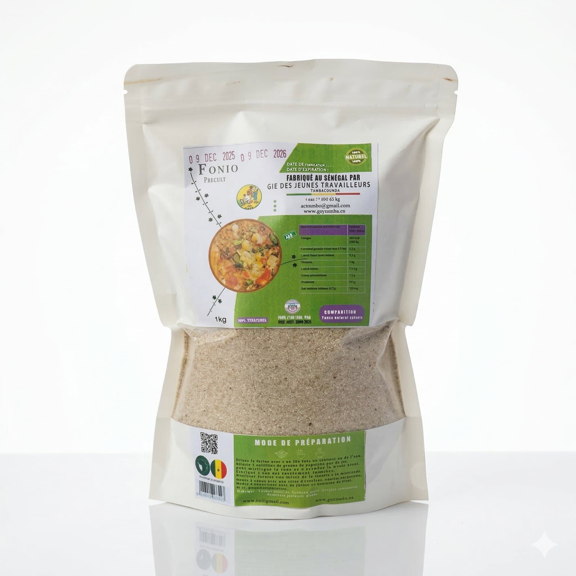 Sachet de Fonio Précuit 500g — Golle Agroalimentaire