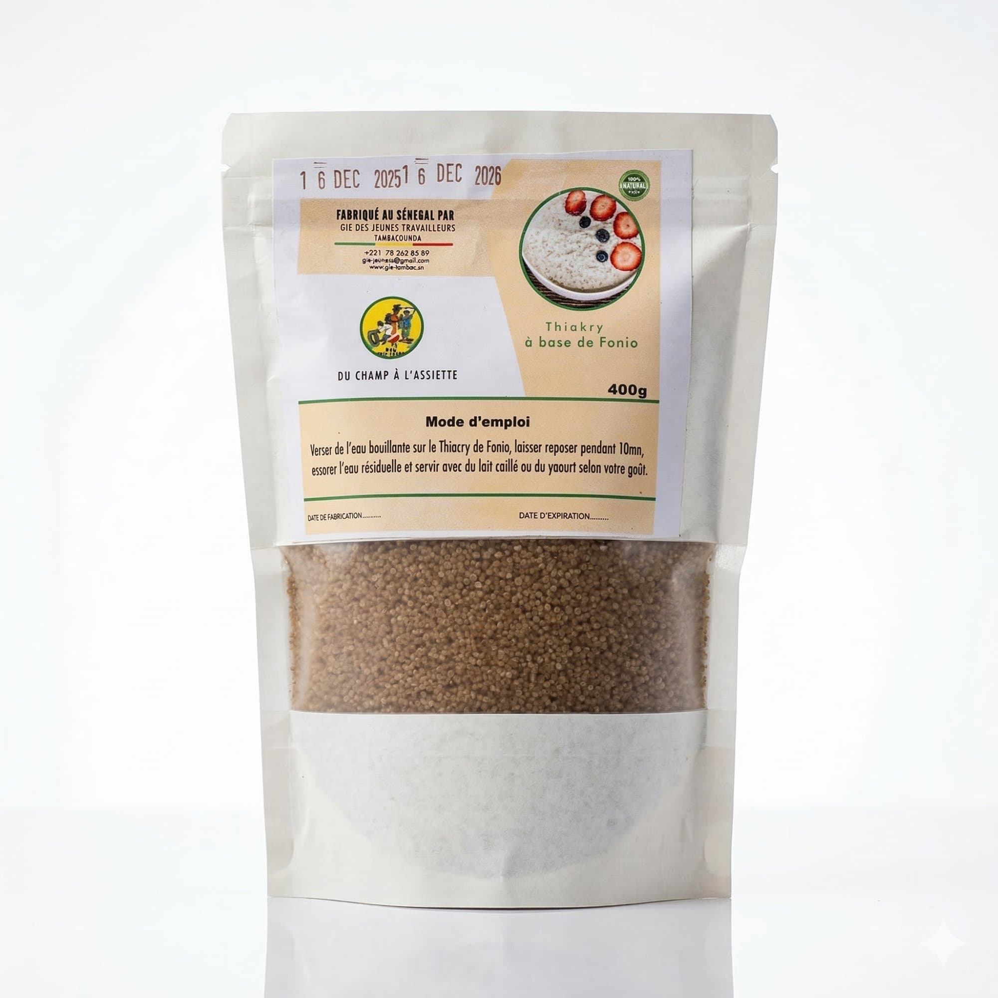 Sachet de Thiakry à base de Fonio 1kg